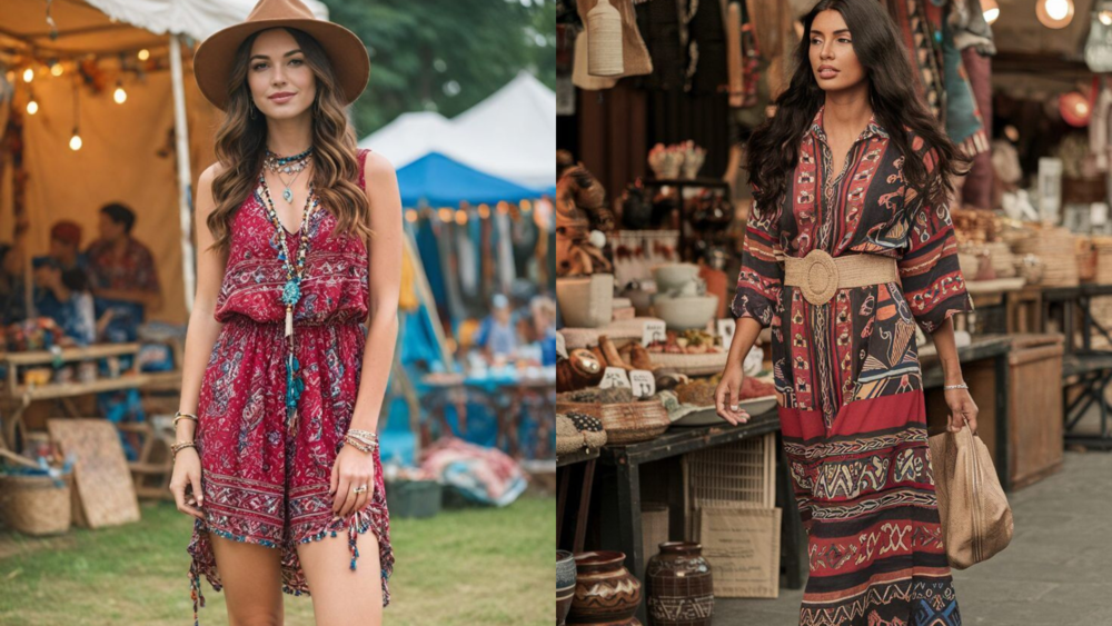 Estilo Boho Chic Como Se Vestir com Elegância e Autenticidade (1) (1) O boho chic é exatamente isso: um mix perfeito entre o despojado e o sofisticado, inspirado na moda boêmia, no hippie e no vintage, mas com um toque contemporâneo.