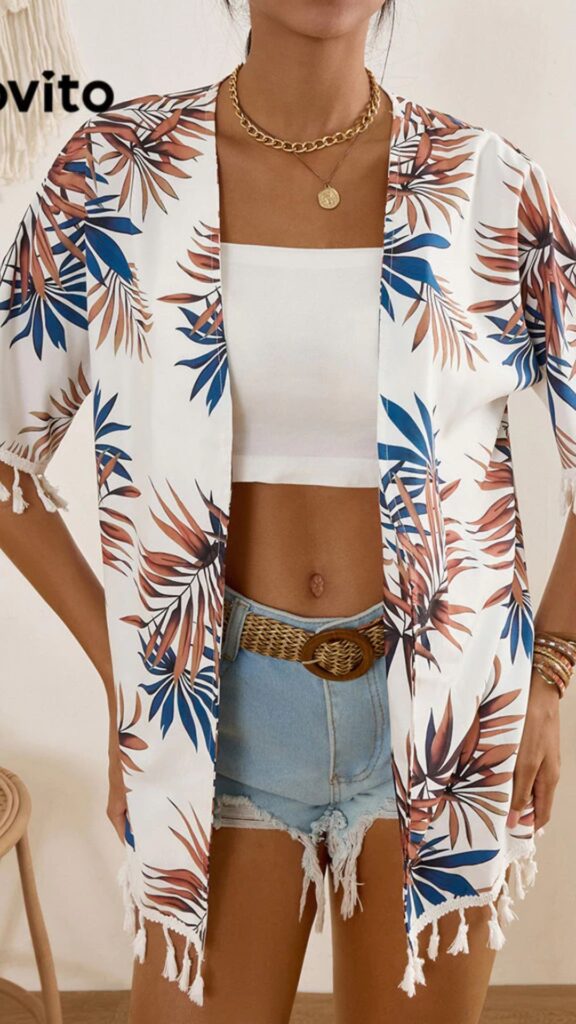 kimono estampa paisley