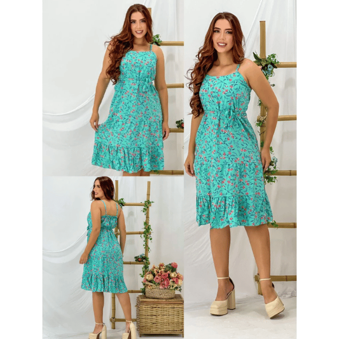 vestido midi para o verão