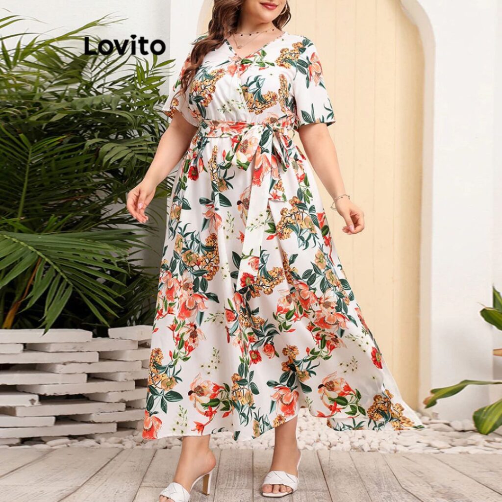 moda plus size vestido LONGO FLUIDO