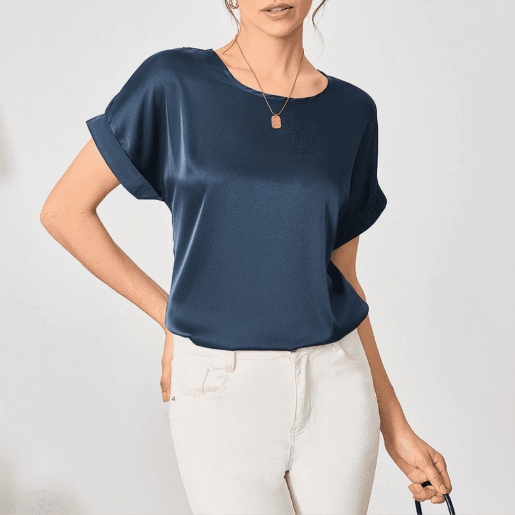 Blusa básica lisa elegante Blusa básica lisa elegante