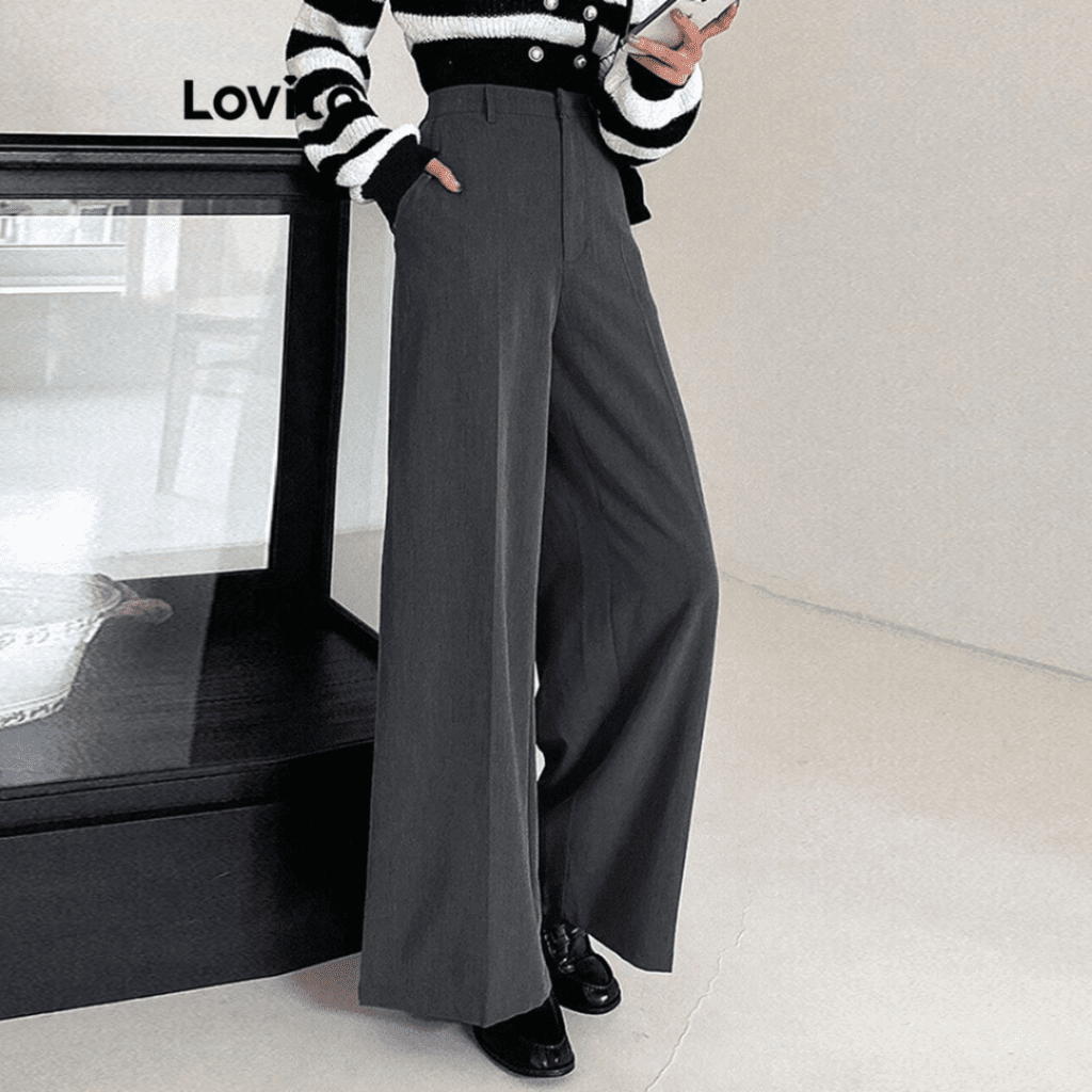 Calça básica casual lisa Calça básica casual lisa