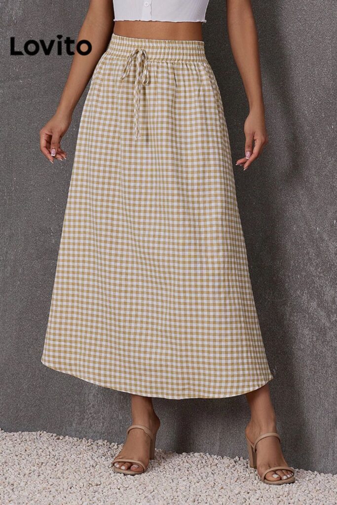 Como Usar Marrom - Saias de renda xadrez