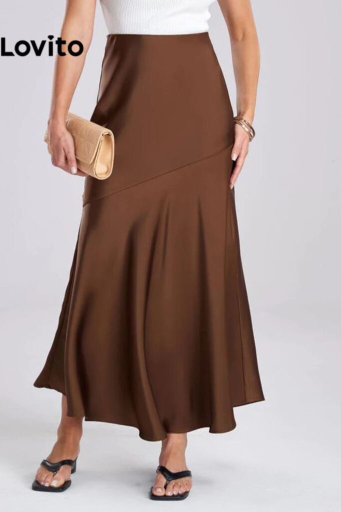 Como Usar Marrom - Saias elegantes de estrutura simples