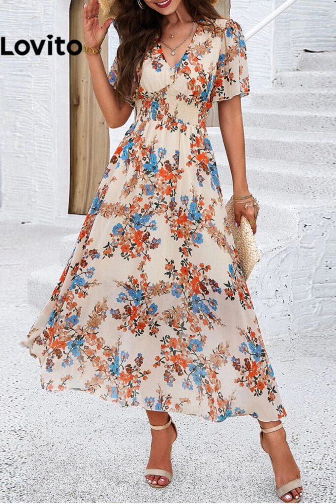 Como Usar Marrom - Vestido Boho Ditsy Floral