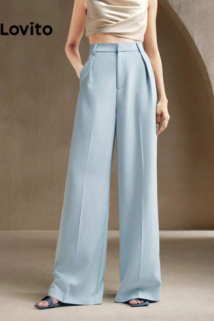 Como combinar azul - Calça de bolso simples elegante