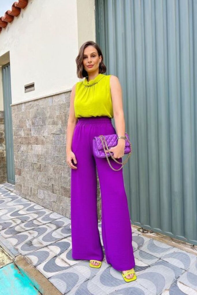 Como combinar cores - roxo e amarelo Como combinar cores - roxo e amarelo