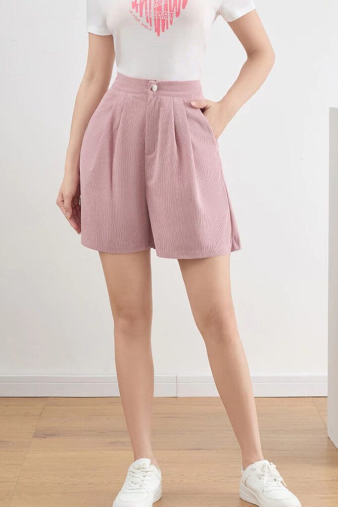 Como combinar rosa - Shorts de bolso simples