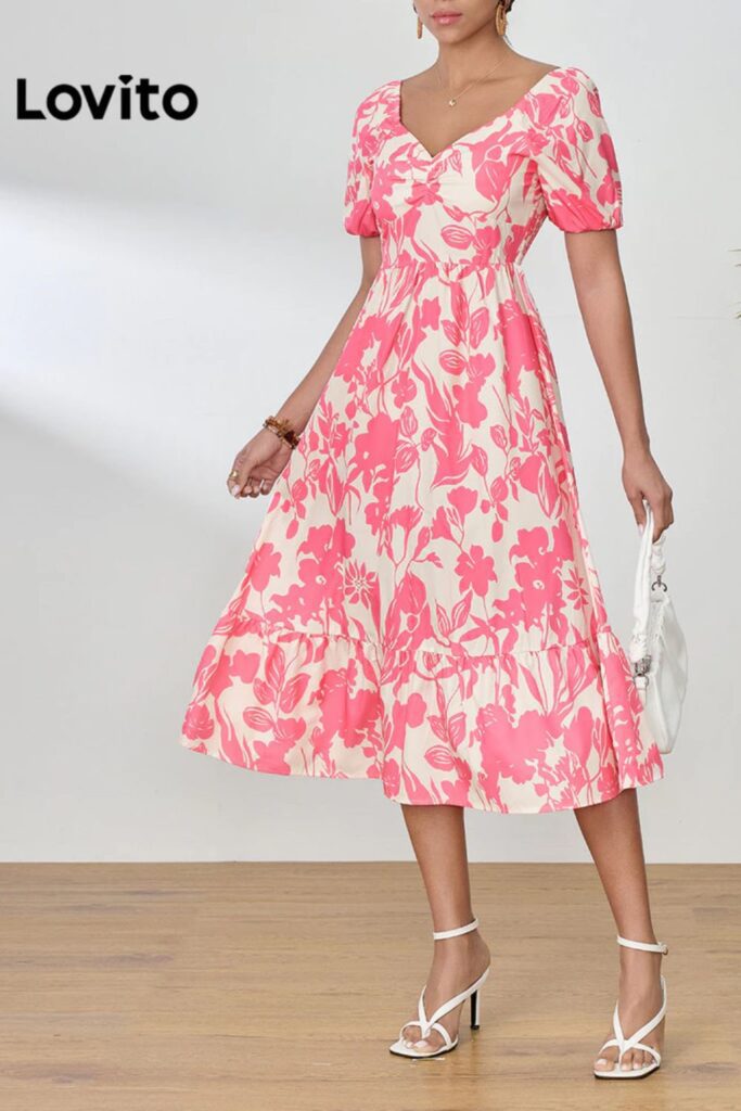 Como combinar rosa - Vestido Boho rosa