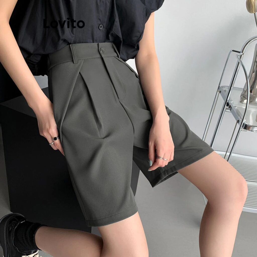 Casual Shorts com Bolsos