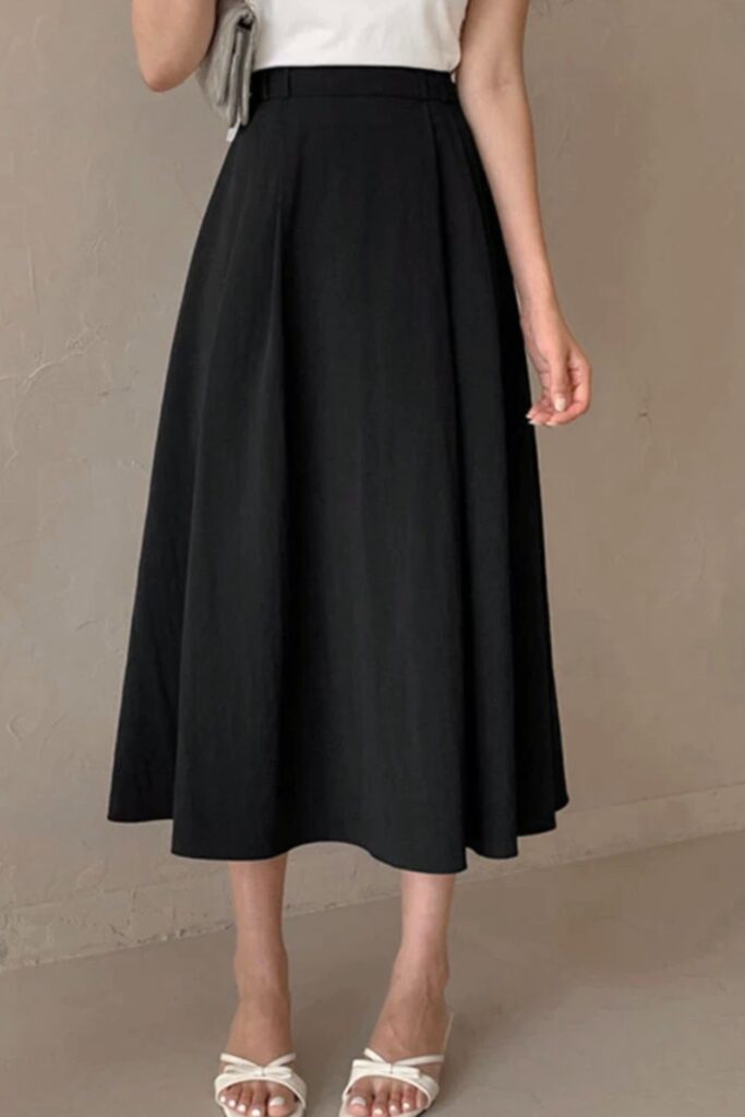 Quais Cores Combinam com Preto - Saia básica elegante com zíper Quais Cores Combinam com Preto - Saia básica elegante com zíper