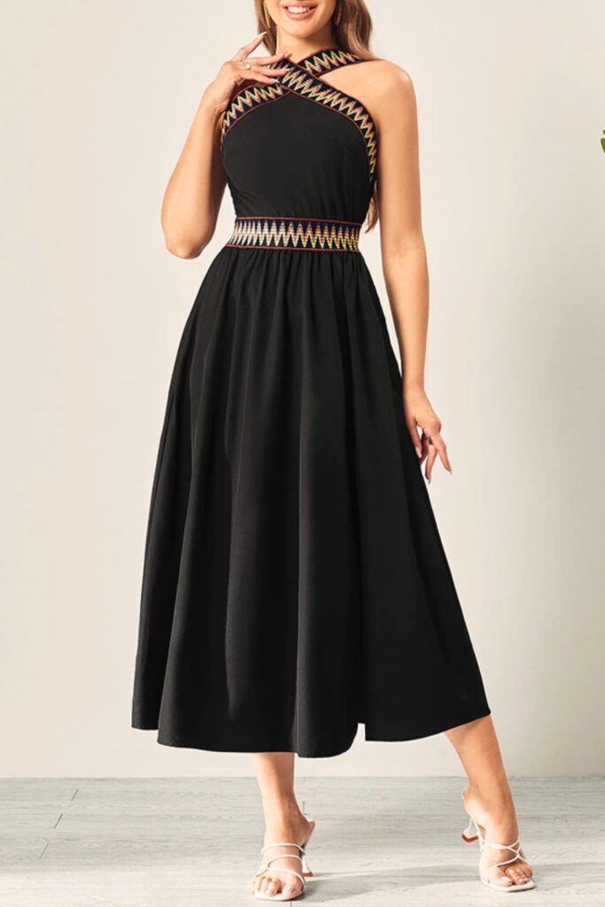 Quais Cores Combinam com Preto - Vestido Boho com Bloco de Cores Quais Cores Combinam com Preto - Vestido Boho com Bloco de Cores