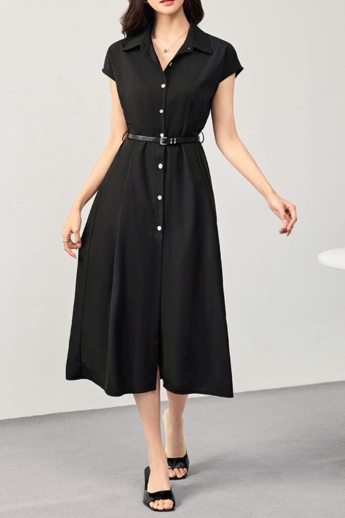 Quais Cores Combinam com Preto - Vestido elegante simples Quais Cores Combinam com Preto - Vestido elegante simples