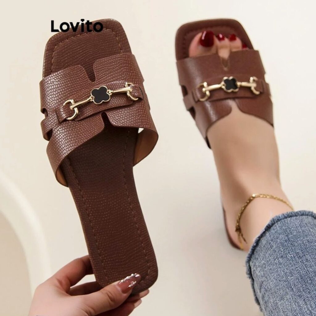 estilo boho chic - Sandálias planas elegantes estilo boho chic - Sandálias planas elegantes