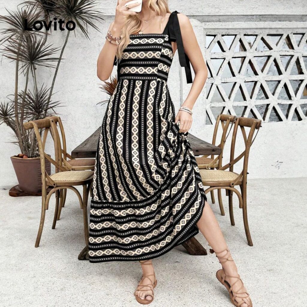 estilo boho chic - Vestido Boho Paisley Ruffle estilo boho chic - Vestido Boho Paisley Ruffle