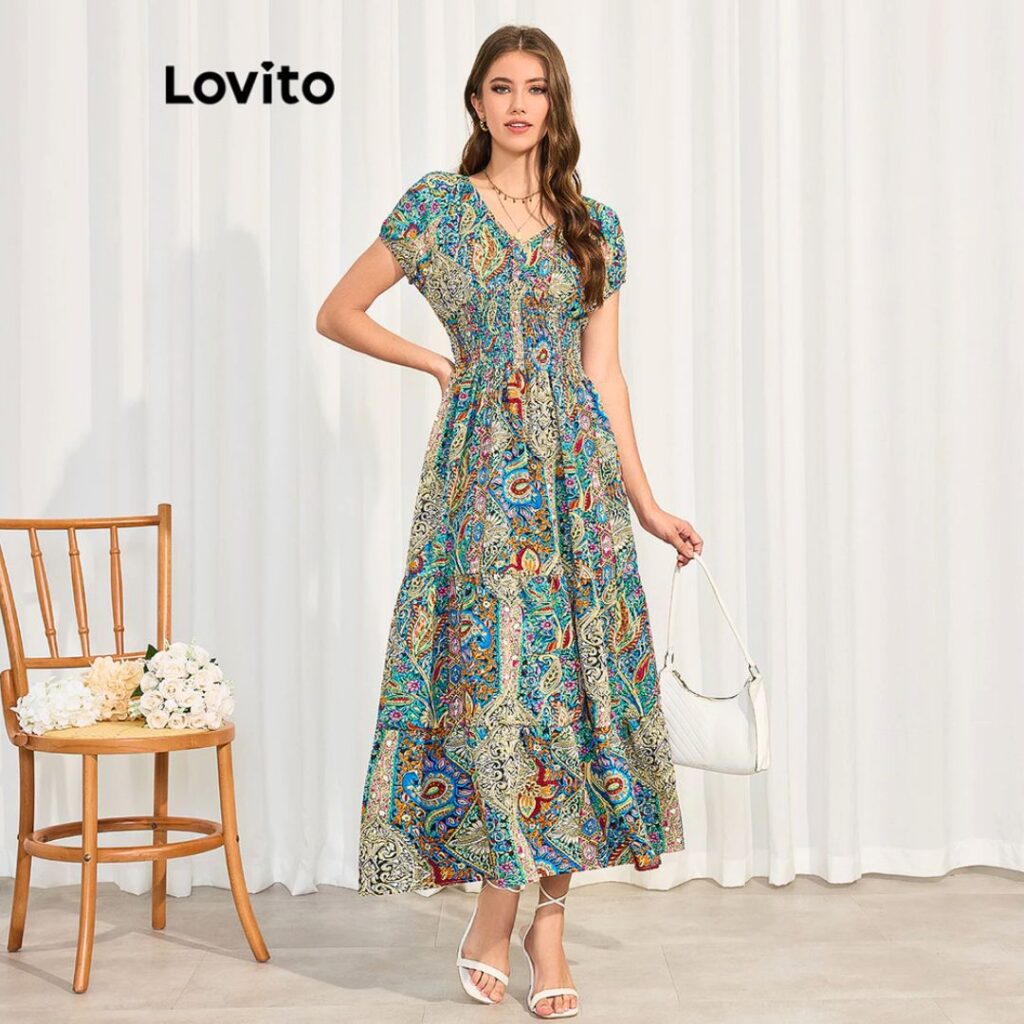 estilo boho chic - Vestido romântico paisley estilo boho chic - Vestido romântico paisley