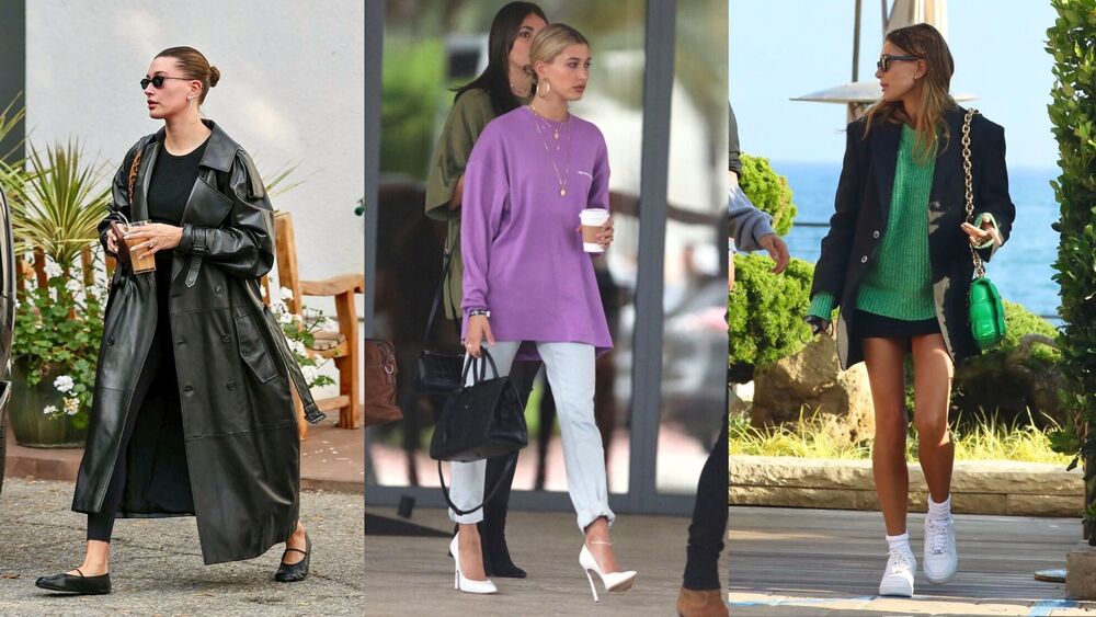O estilo da Hailey Bieber - calçados neutros