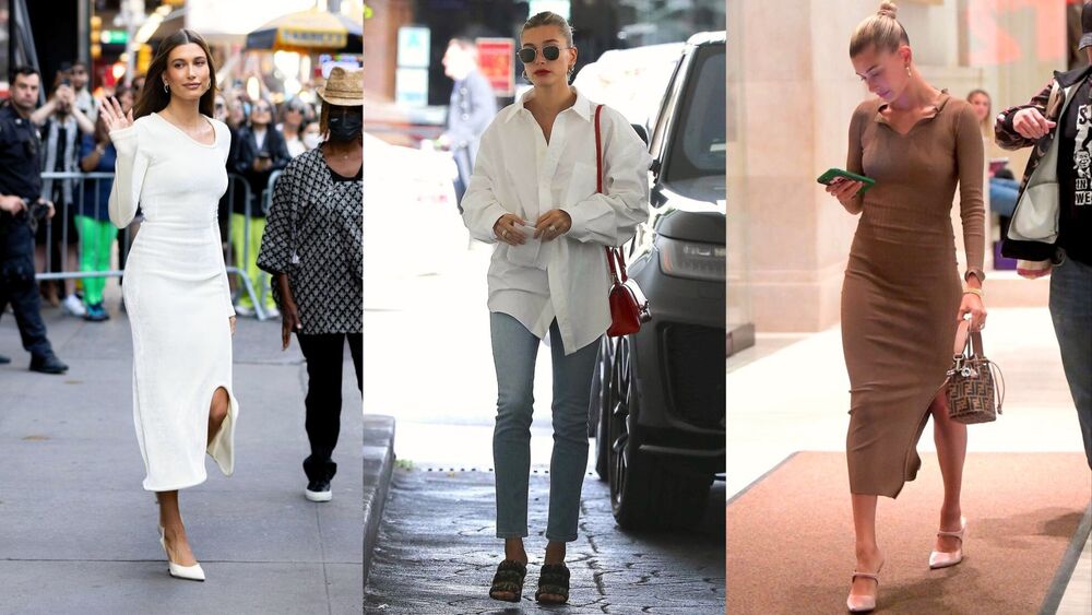 O estilo da Hailey Bieber - silhueta limpa O estilo da Hailey Bieber - silhueta limpa