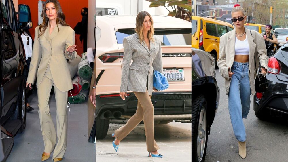 O estilo da Hailey Bieber - versatilidade O estilo da Hailey Bieber - versatilidade