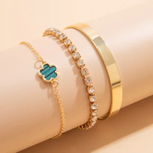 3 Pçs Em Camadas Strass