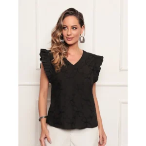 Blusa Manga Japonesa Preta