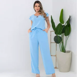 Conjunto Feminino Azul Claro