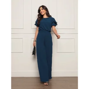 Conjunto Feminino Azul Petróleo