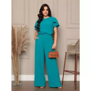 Conjunto Feminino Azul Turquesa