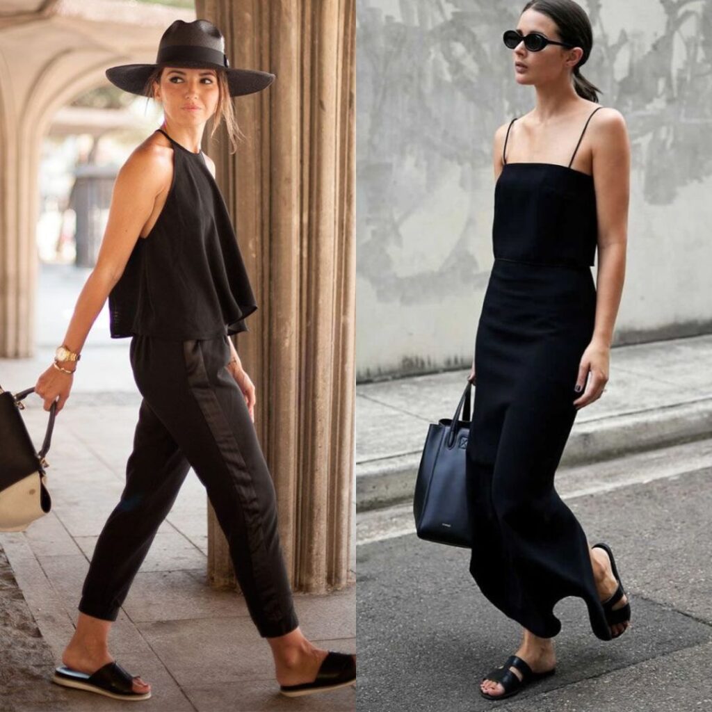 How to Wear Black Outfits with Elegance - Black in the Summer a woman in black outfit