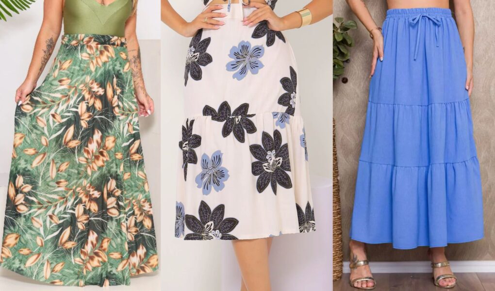 Saias baratas para comprar na Shopee elegância, economia e muito estilo!