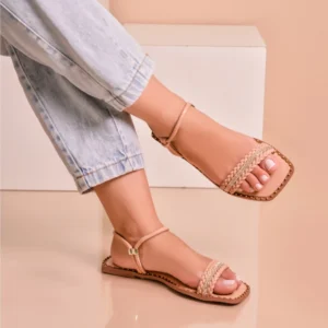 Sandália Rasteirinha Nude