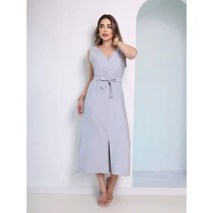 Vestido Duna Cinza