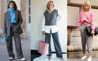 Looks com calça cinza elegância neutra para todos os estilos