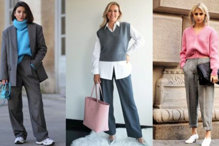 Looks com calça cinza elegância neutra para todos os estilos
