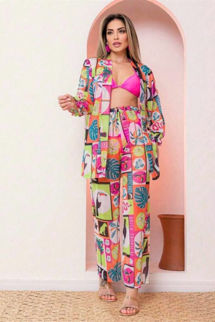 estampas tropicais com elegância estampas tropicais com elegância