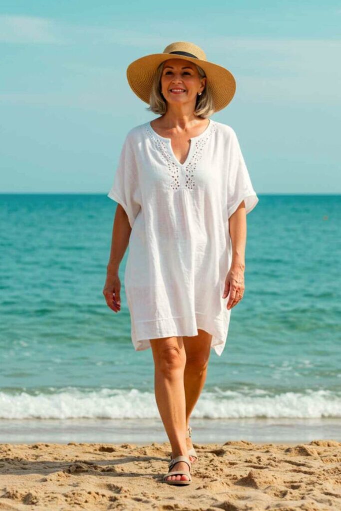 Looks de Praia para Mulheres Acima dos 40 Anos - Acessórios de praia Looks de Praia para Mulheres Acima dos 40 Anos - Acessórios de praia